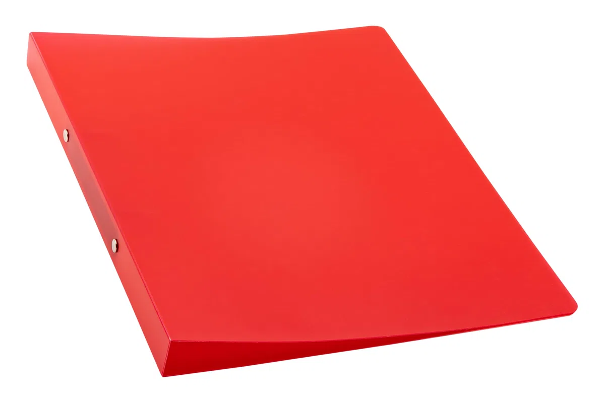 K3T 66956 - Raccoglitore ad anelli, formato A4, 4 pezzi, larghezza dorso 30 mm, 4 colori (rosso, blu, arancione e verde)