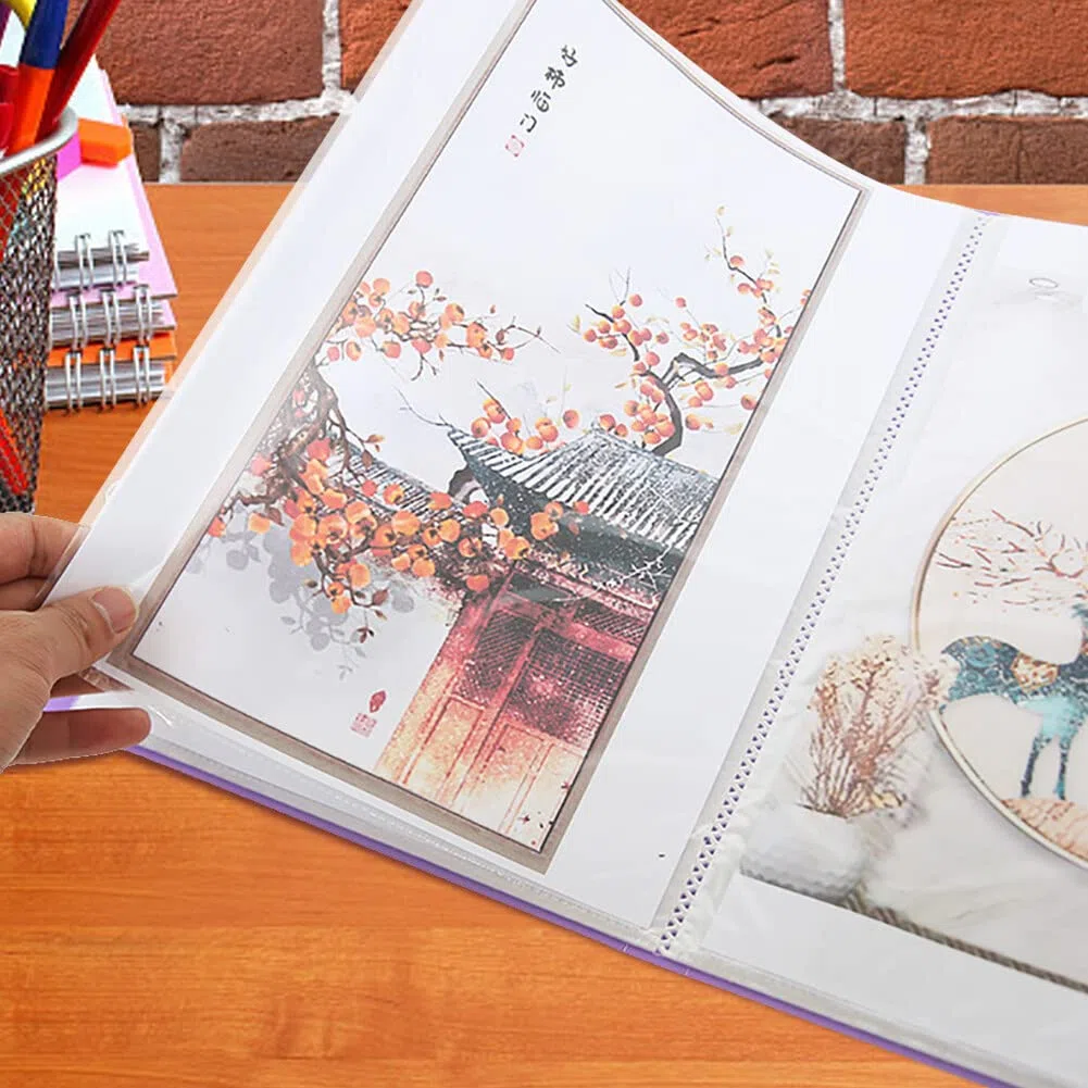 Raccoglitore per Diamond Art, Diamond Painting Storage Book con 30 Tasche Trasparenti per Painting Presentation
